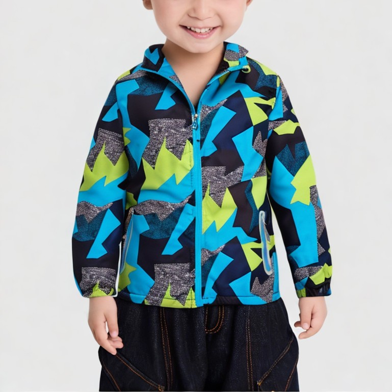 Camouflage hooded waterproof velvet windbreaker jacket