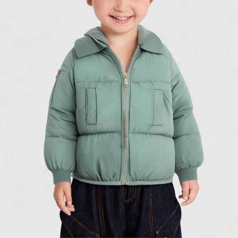 Boys' hooded down jacket