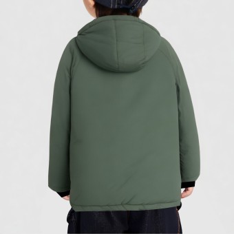 Children's warm hooded zip-up jacket