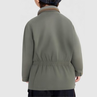Loose and casual army green cotton jacket