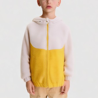 Stand-collar fleece windproof jacket