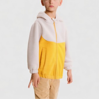 Stand-collar fleece windproof jacket