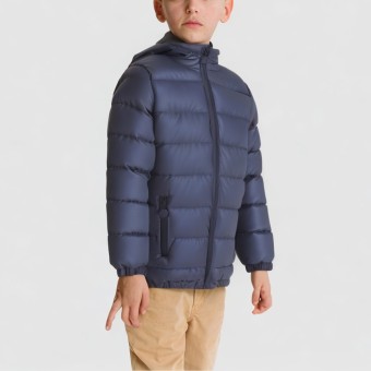 Thickened wool-lined hooded jacket