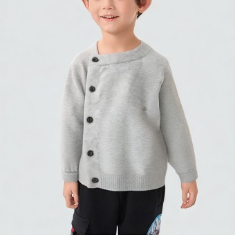 Stylish single-breasted lightweight knitted cardigan