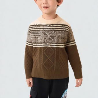 Twisted pattern diamond lattice vintage sweater