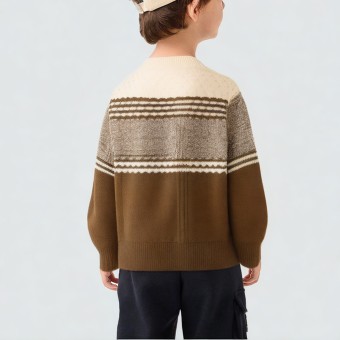 Twisted pattern diamond lattice vintage sweater