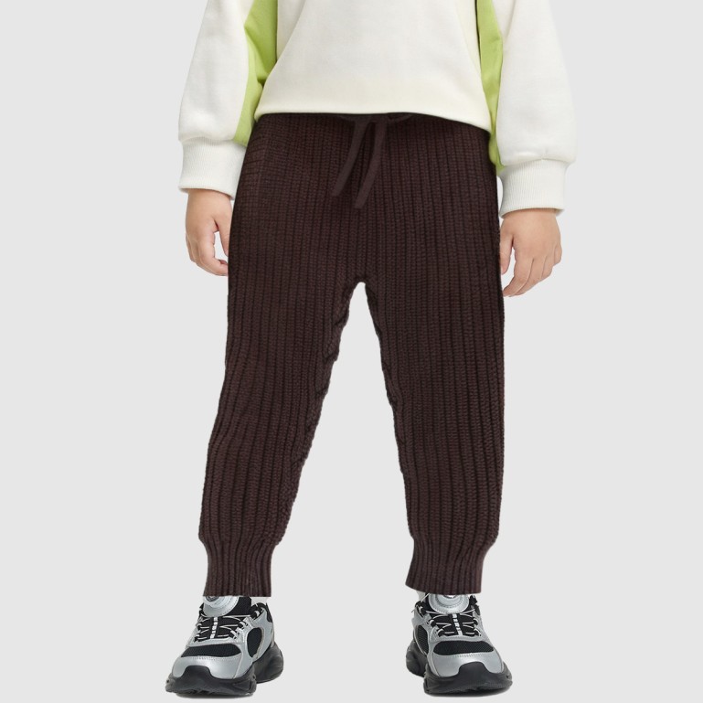 Thick knitted casual pants for children