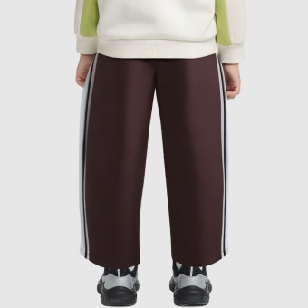 Colorful block pattern versatile striped trousers