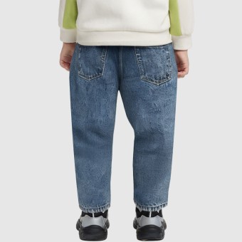 High-quality pure cotton satin denim jeans