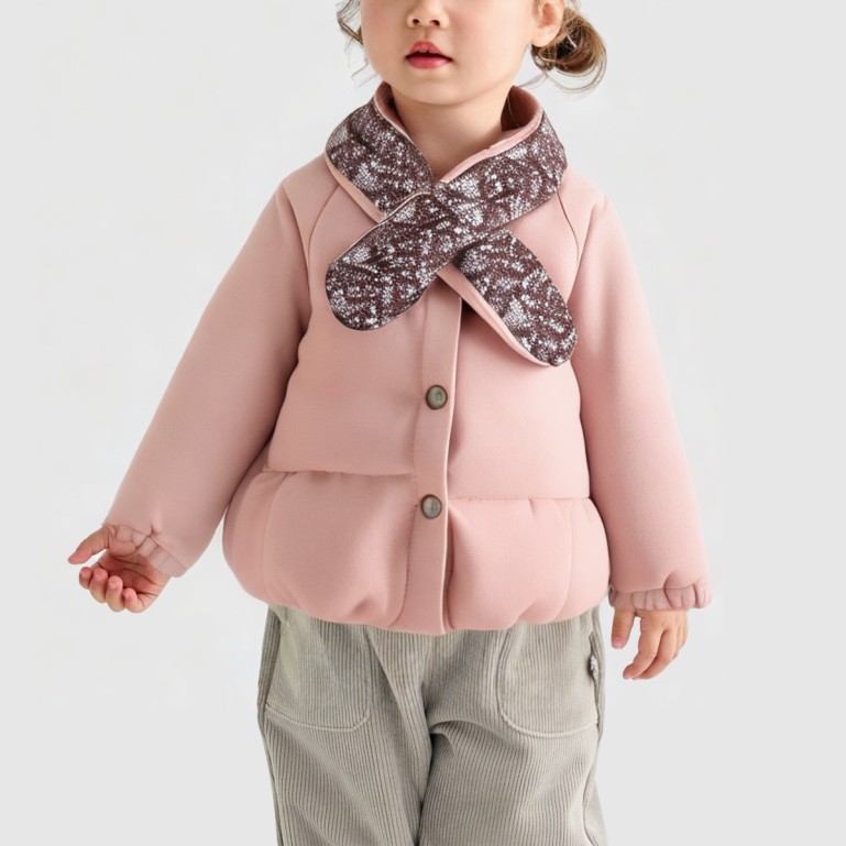 Winter Printed Cotton Hooded Jacket