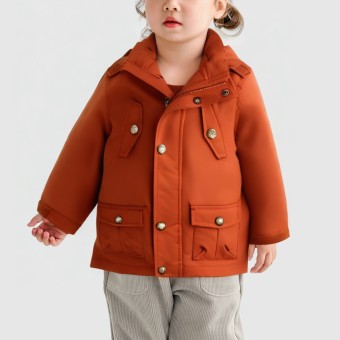 Floral print hooded windbreaker jacket