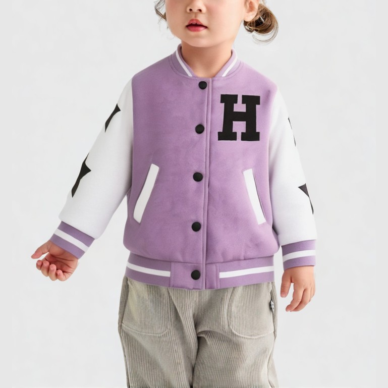 Thickened letter baseball jacket