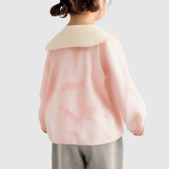 Lotus leaf sleeve lapel zip-up jacket