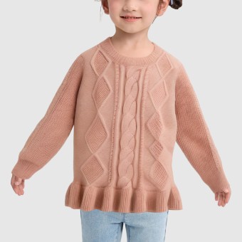 Winter round-neck knitted sweater
