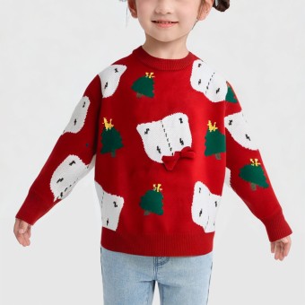 Butterfly Christmas tree decoration knitted sweater