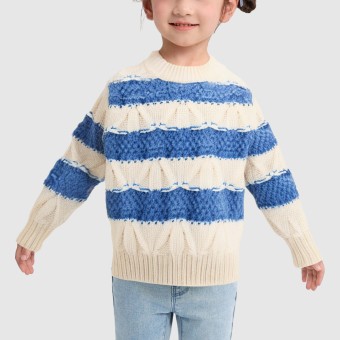Gentle and simple long-sleeved knitted pullover sweater