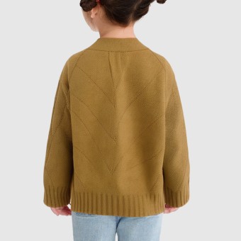 Winter baby pure cotton knitted cardigan