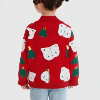 Butterfly Christmas tree decoration knitted sweater