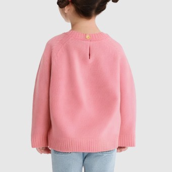 Embroidered rabbit baby's autumn and winter knitted sweater