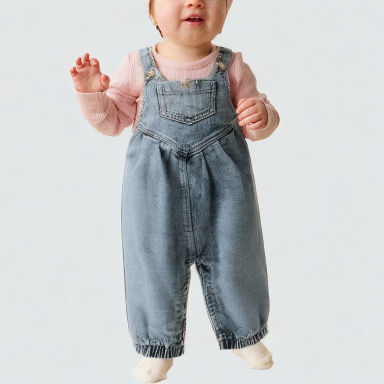 Modern all-cotton children's one-piece romper