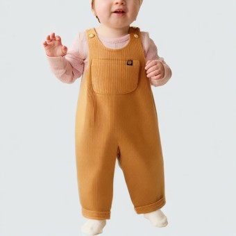 Unisex corduroy romper for babies and toddlers
