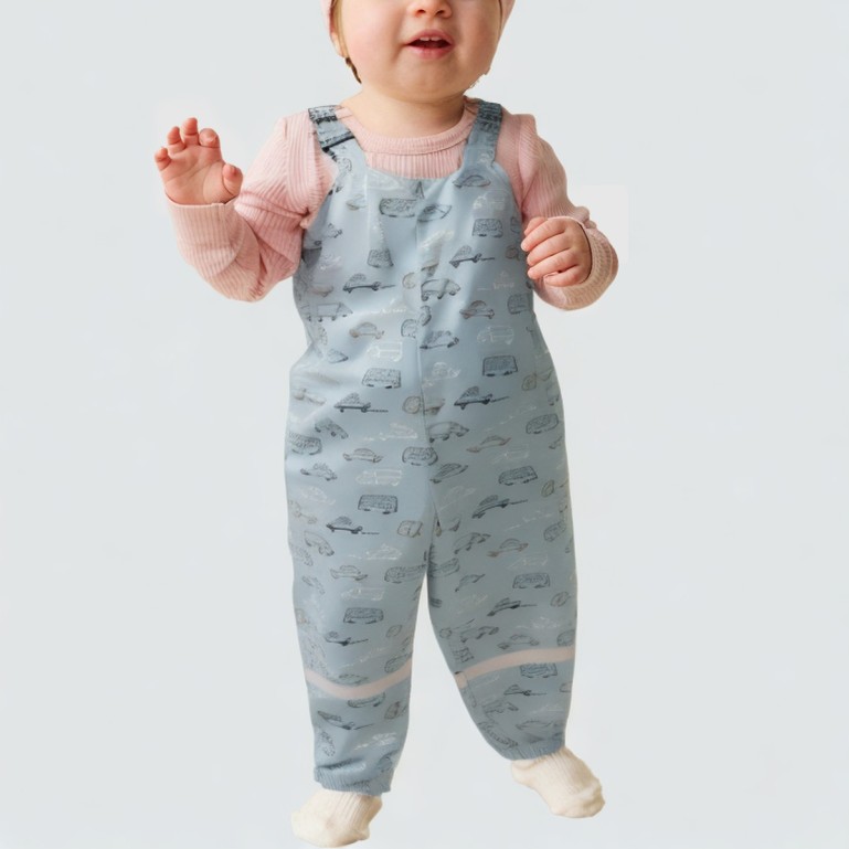 Children's cartoon waterproof one-piece rain pants