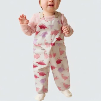 Cute printed waterproof jumpsuit for girls