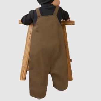 Baby's pure cotton corduroy sleeveless romper