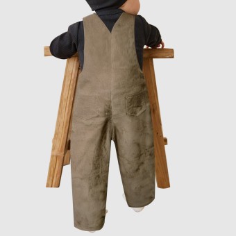 Corduroy jumpsuit casual work pants