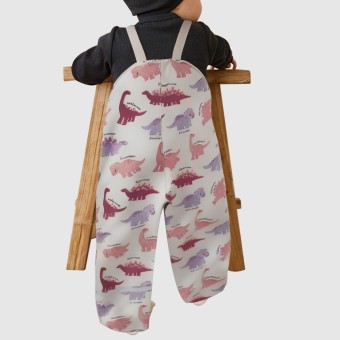 Cute printed waterproof jumpsuit for girls