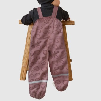 Cute printed waterproof children's jumpsuit
